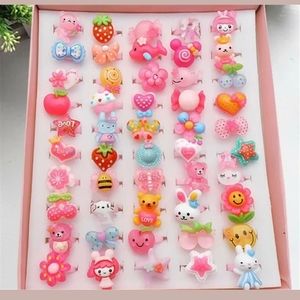 Bag Of 20 Kids Plastic Pink Rings, NWOT